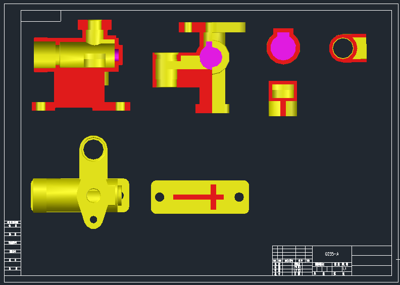 cad,solidworks,preo绘图实战-就业班 2-15 左泵缸