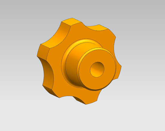 用ug进行阀门开关机械零件建模,重点在于旋转,拉伸,阵列命令的使用