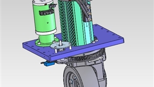 AGV小车舵轮3D图纸