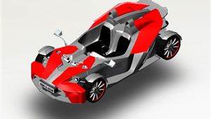 X-BOW跑车外壳模型