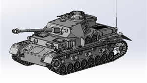 二战德军四号坦克模型
