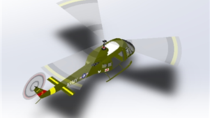 UH-1直升机模型.