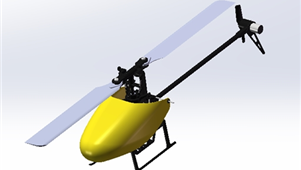 简易航模直升机模型