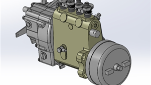 柴油机油泵零件与装配图