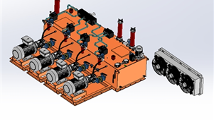 废料压力液压装置设计模型