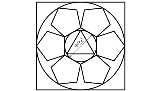 cad技巧-多边形画法实例