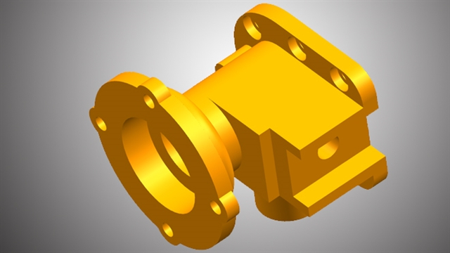 ug机械零件建模实例---阀体01