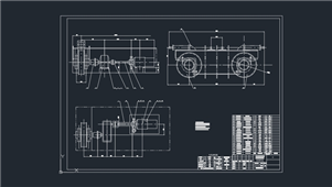AutoCAD机械图纸10T双梁桥式起重机大车运行机构