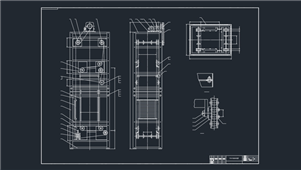 AutoCAD机械0124E型提升机结构图纸