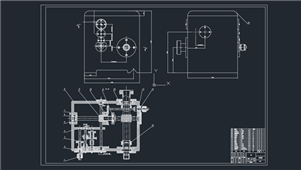 AutoCAD机械大模数蜗杆铣刀专用机床设计图纸