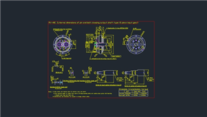 AutoCAD机械齿轮减速机图纸