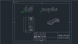 CAD装配图风扇安装板的注射模具设计练习图纸