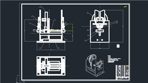 CAD机械高空作业机器人设计练习图纸