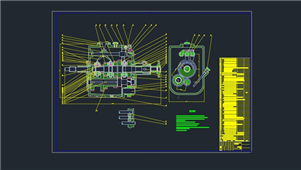 AutoCAD轿车图形五档变速器设计