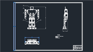 CAD图纸机器人臂部结构部分设计