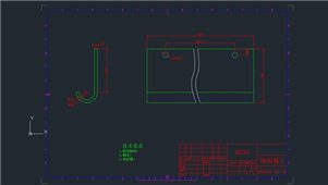 CAD零件图纸烘干机总体卸料装置设计练习图