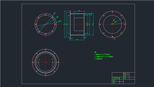 AutoCAD平面关节型机械手设计图纸