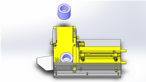 Solidworks利用倾斜配置的气缸简单转换方向机械模型