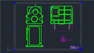 AutoCAD变速箱两端面液压双头组合铣床的设计练习图纸