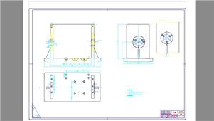 CAD梳棉箱体钻孔机床设计图纸