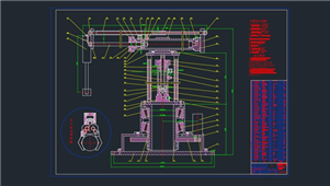 AutoCAD数控机床机械手设计练习图纸