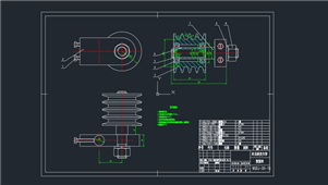 AutoCAD机械设备卧式钢筋切断机设计图纸