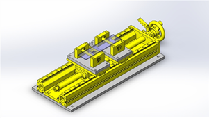 Solidworks机械设备弯曲试验装置机械模型