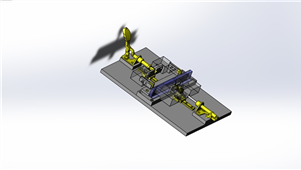 SolidWorks机械设备焊接夹具三维模型