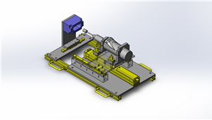 SolidWorks半自动研磨装置三维模型