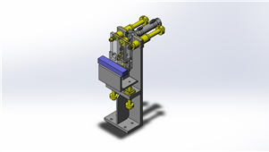 SolidWorks机械切断组件三维模型