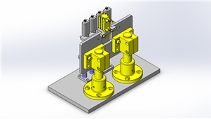Solidworks机械设备 产品高度测定三维模型