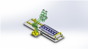 SolidWorks滑动分度机构三维模型