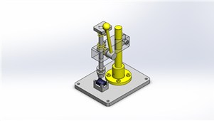 SolidWorks机械零件固定机构三维模型