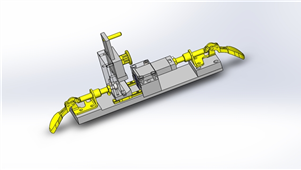 SolidWorks钣金弯曲夹具机械模型
