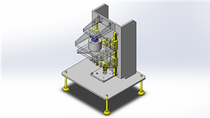 Solidworks机械设备荷重和变位测定三维模型