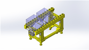 SolidWorks机械组件传送带三维模型