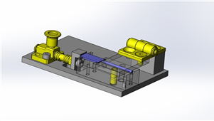 SolidWorks机械电路板焊接夹具三维模型