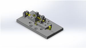 SolidWorks机械连杆构造模型三维模型