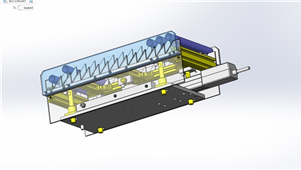 SolidWorks机械三维圆棒机构模型