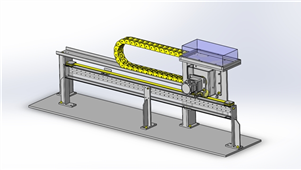 SolidWorks机械三维滑动机构设备模型