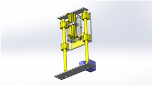 SolidWorks机械设备双卷帘门3D模型