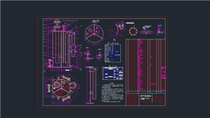 AutoCAD机械高压煤气排水器图纸