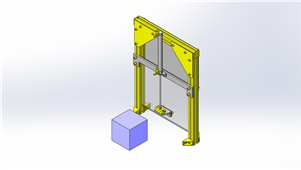 SolidWorks沟槽导轨卷帘门三维机械模型