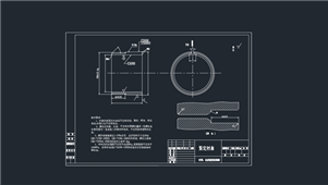 AutoCAD机械零件紧定套图纸