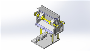 SolidWorks机械3D建模圆棒设备模型