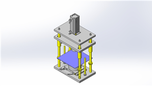 SolidWorks机械冲压成型机3D模型