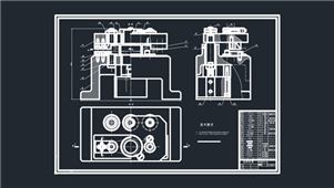AutoCAD机械连杆铣夹具设计装配图