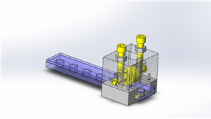 SolidWorks机械加工设备嵌入型夹具设备模型