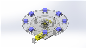SolidWorks机械三维模型间歇旋转机械三维模型