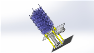 Solidworks机械设备重量升降机三维模型